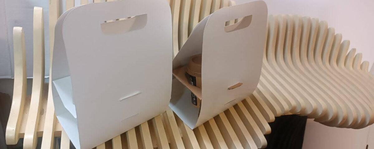 هولدر دو عددی سفید دسته دار